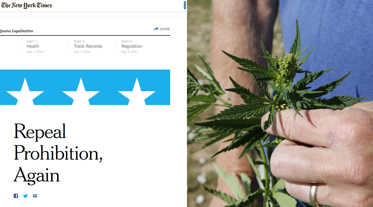 Legalisering, New York Times, USA, Kampanj, Marijuana